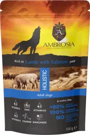 ambrosia-wet-dog-pouch-lambandsalmon-150g