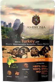 ambrosia-wet-dog-pouch-mediterranean-turkey-150g