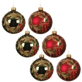 bombki-szklane-8cm-mix-czerwono-zielone-z-wiencem-kpl-6-szt