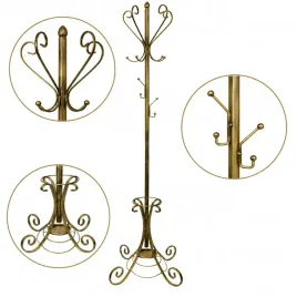 wieszak-na-ubrania-stojacy-metaloplastyka-metalowy-zloty-z-parasolnikiem