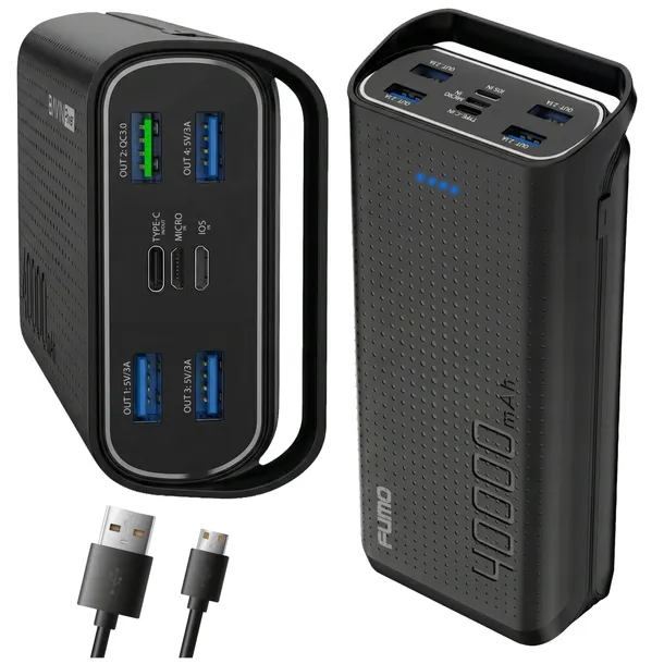 POWERBANK 40000mAh 22.5W SZYBKIE ŁADOWANIE PD QC 3.0 EKRAN LCD FUMO