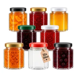 50x-sloik-szklany-szesciokatny-200-ml-na-dzem-miod-konfitury-przyprawy
