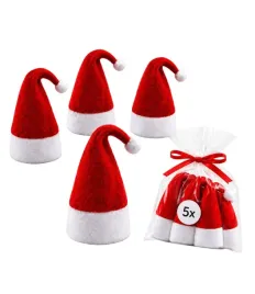5x-czapka-mikolaja-na-butelke-nalewki-sztucce-prezent-swiateczny