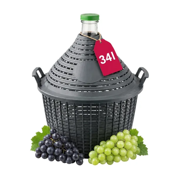 Balon szklany 34l do wina gąsior do fermentacji na wino nalewki piwo miód