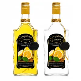 butelka-zdobiona-fala-500ml-domowa-cytrynowka