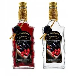 butelka-zdobiona-fala-500ml-porzeczkowka-domowa
