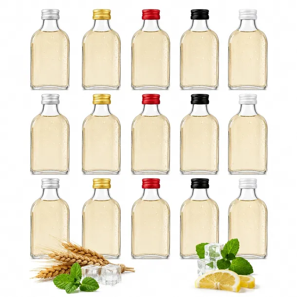 Butelki szklane 50ml 50szt. piersiówka laura butelka na syrop nalewki sok