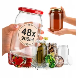 48x-sloiki-900ml-na-miod-przetwory-ogorki-wieczko-fi82-sloik-szklany-09l