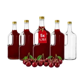 5x-butelka-szklana-galon-ucho-175l-dama-na-wino-whisky-wodke-grube-szklo