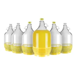 6x-gasior-do-wina-dama-5l-w-koszyku-z-zakretka-baniak-balon-na-wino-nalewki