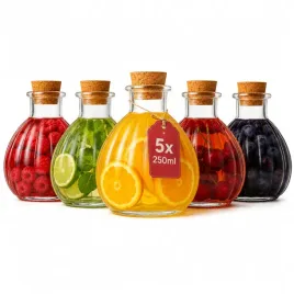 5x-butelki-szklane-venice-250ml-karafka-na-wode-sok-likier-nalewki-do-oliwy