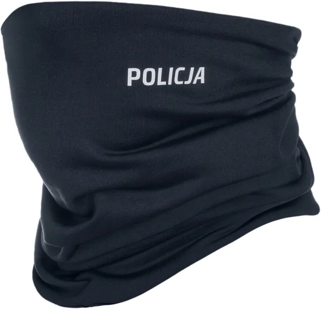 Komin OCIEPLANY GRANATOWY ZIMOWY antybakeryjny NA SŁUŻBĘ napis POLICJA