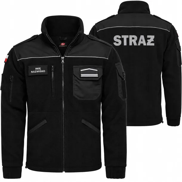 Ekskluzywny POLAR strażacki Ochotnicza Straż POŻARNA OSP kieszenie Logo XXL