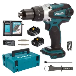 wiertarko-wkretarka-udarowa-makita-dhp458rfj-lxt18v-91nm-xpt-2x3ah-walizka
