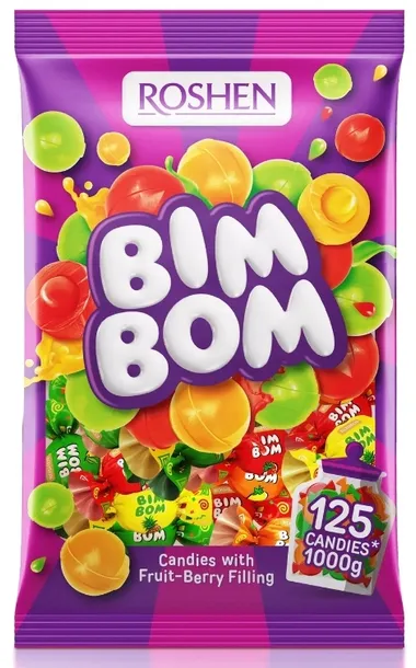 Cukierki Roshen Bim Bom karmelki owocowe 1 kg