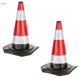 2x-pacholek-ostrzegawczy-drogowy-45cm-gumowy-elastyczny-slupek-odblaskowy