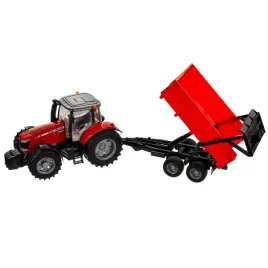 ciagnik-massey-ferguson-7600-przyczepa-bruder