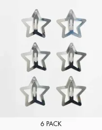 pieces-srebrne-spinki-do-wlosow-w-ksztalcie-gwiazdek-6-pack-tes-s08