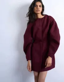 topshop-bordowa-mini-sukienka-z-dlugim-rekawem-guziki-b25-s