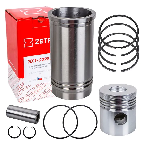 Zestaw naprawczy silnika Zetor 5211 / 7211 102mm 4 pierścienie 70110099