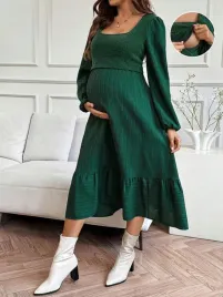 shein-zielona-ciazowa-bluzka-sukienka-vxu-s06-xl