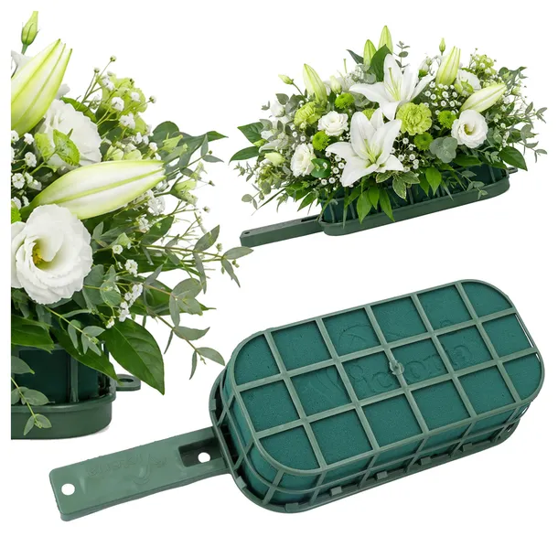 GĄBKA florystyczna mokra FLORET do kwiatów żywych z rączką do kompozycji