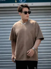 shein-brazowy-t-shirt-casual-vdm-zt2-160-166