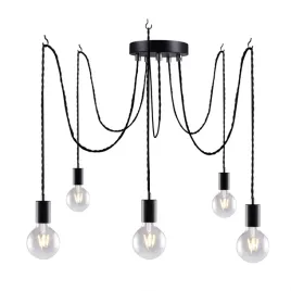 czarna-przemyslowa-lampa-wiszaca-spider-5-x-e27-i-plecionym-kablem
