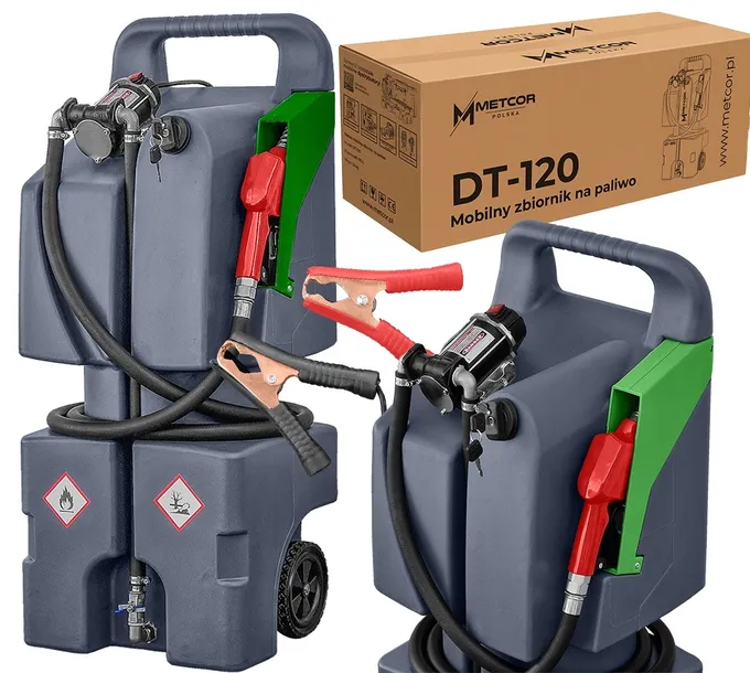 ZBIORNIK 115L MOBILNY OLEJU NAPĘDOWEGO DYSTRYBUTOR METCOR DT-120 12V ON