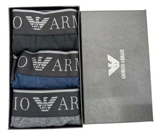 Bokserki Giorgio Armani wielokolorowe 3 pack rozmiar XL