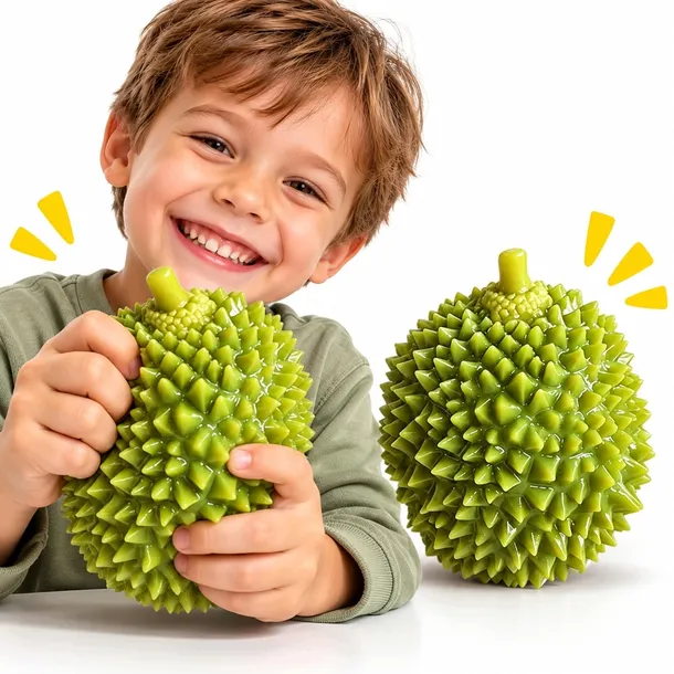 GNIOTEK ANTYSTRESOWY DURIAN W PUDEŁKU CRUNCH Zabawka Sensoryczna chrupiący