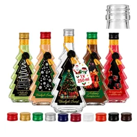 butelka-choinka-250ml-recznie-zdobione-butelki-na-swieta-zloty-sznurek
