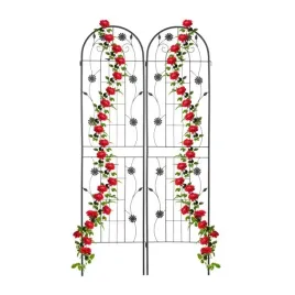 pergola-metal-do-kwiatow-pnacych-podporka-zdobiona-relaxdays-krata-200-cm