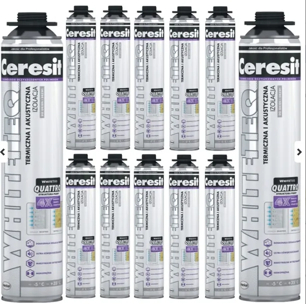 Ceresit Piana Whiteteq pistoletowa, 750 ml