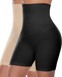 szorty-modelujace-wysoki-stan-2-pary-czarne-bezowe-l