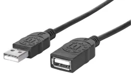 manhattan-przedluzacz-kabel-usb-2-0-a-a-m-f-1m-czarny