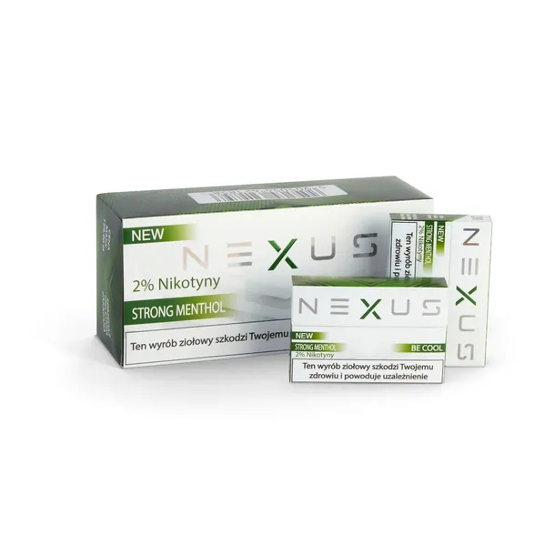 NEXUS MENTHOL STRONG z nikotyną Box. Bezdymne wkłady do podgrzewaczy typu IQOS.