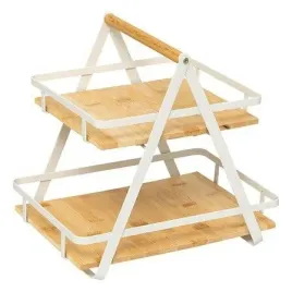 polka-ordera-2-poziomowa-z-uchwytem-naturalna-biala
