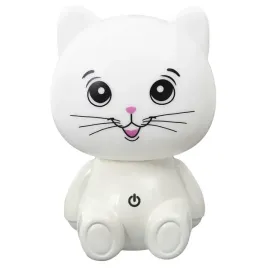 lampka-nocna-kot-usb-led-biala