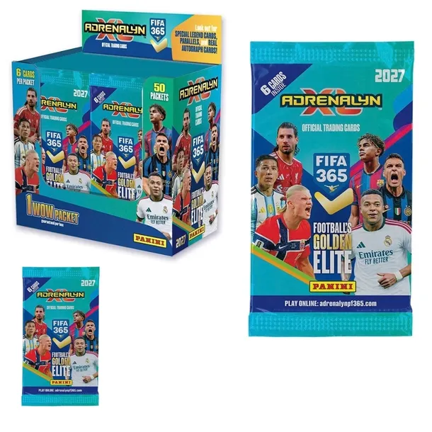 Karty Piłkarskie PANINI Adrenalyn XL 2027: Booster Box (50 Paczek) FIFA 365