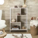 regal-na-ksiazki-metalowy-polka-stojak-bialy-loftowy-80-cm-6-polek-stan-nowy
