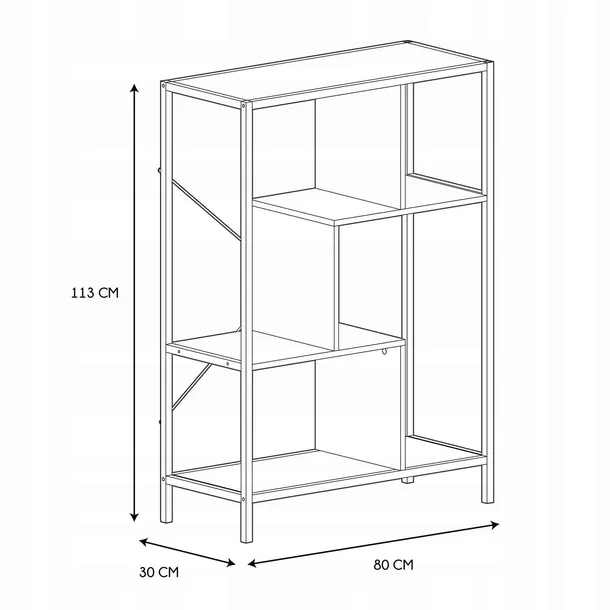 regal-na-ksiazki-metalowy-polka-stojak-bialy-loftowy-80-cm-6-polek-liczba-polek-6