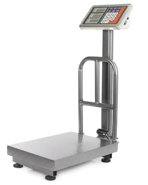 ELEKTRONICZNA WAGA MAGAZYNOWA PLATFORMOWA TOWAROWA 150Kg OPARCIE DO PACZEK