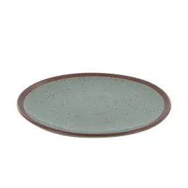 talerz-pavot-27cm-zielony-szkliwiony-nowoczesny