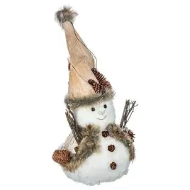figurka-balwanek-32-cm-bialy-z-drewna-i-kory