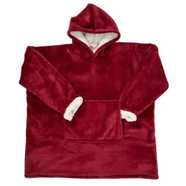bluza-ocieplana-szeroka-snuddie-z-kieszenia-czerwona