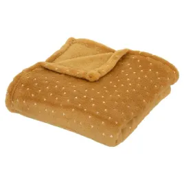 flanelowy-kocyk-100x75cm-zolty-w-trojkaty-miekki