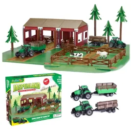 zestaw-gospodarstwo-dla-dzieci-farma-zwierzeta-2x-traktor-stodola-102-elem