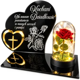 dekoracja-na-grob-grawerowany-znicz-podstawka-na-cmentarz-roza-dla-dziadkow