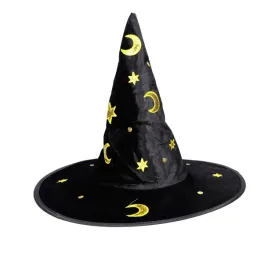 kapelusz-czarownicy-wiedzmy-czarny-w-zlote-ksiezyce-halloween-42cm